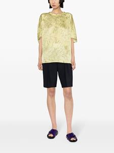 fabianafilippi Fabiana Filippi Zijden blouse met print - Groen
