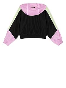 msgmkids MSGM Kids Bomberjack met capuchon - Paars