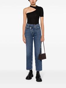 AGOLDE Jeans met asymmetrische taille - Blauw