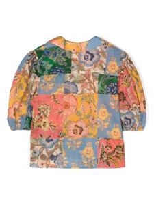 zimmermannkids ZIMMERMANN Kids Shirt met patchwork - Veelkleurig