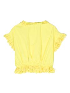 Philosophy Di Lorenzo Serafini Kids Shirt met geborduurd logo - Geel