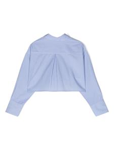 Aspesi Kids Cropped gestreept shirt - Blauw
