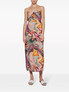 Mara Hoffman Yara midi-jurk met abstracte print - Groen