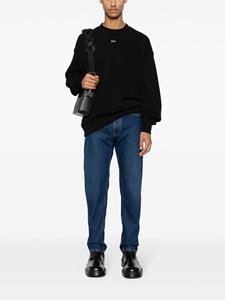 Off-White Katoenen sweater met print - Zwart