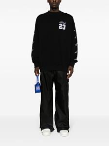 Off-White 23 Logo Skate katoenen sweater - Zwart