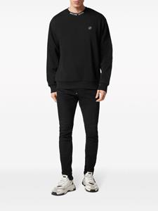 philippplein Philipp Plein Sweater met geborduurd logo - Zwart