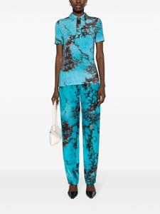 louisaballou Louisa Ballou Poloshirt met grafische print - Blauw