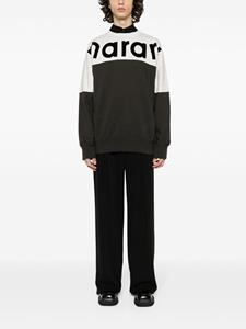 MARANT Howley intarsia logo sweater - Zwart