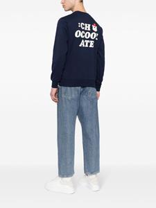 CHOCOOLATE Sweater met beerapplicatie - Blauw