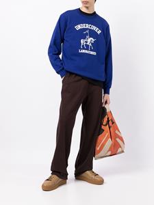 Undercover Sweater met logoprint - Blauw