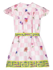 versacekids Versace Kids Zijden shirtjurk - Wit