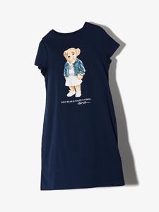 poloralphlaurenkids POLO RALPH LAUREN KIDS T-shirtjurk met print - Blauw