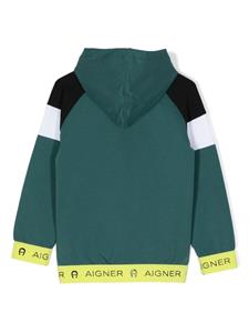 Aigner Kids Jack met colourblocking - Groen