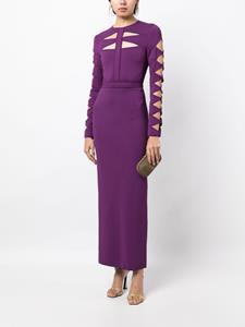 eliesaab Elie Saab Uitgesneden jurk - Paars