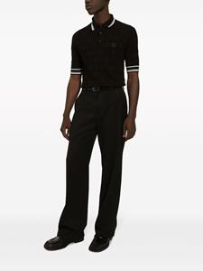 dolce&gabbana Dolce & Gabbana Poloshirt met geborduurd logo - Zwart