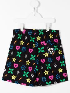 barrowkids Barrow kids Shorts met monogramprint - Zwart