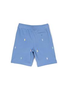 poloralphlaurenkids POLO RALPH LAUREN KIDS Shorts met borduurwerk - Blauw