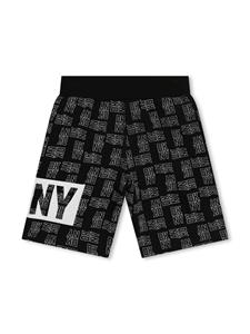 dknykids Dkny Kids Katoenen shorts met logoprint - Zwart