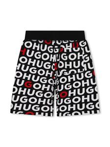 hugokids HUGO KIDS Bermuda shorts met print - Zwart