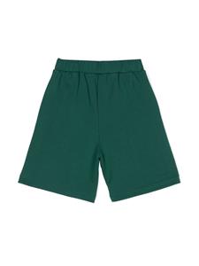 Marni Kids Katoenen shorts met logoprint - Groen