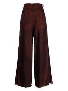 Masnada Gerafelde jeans - Rood