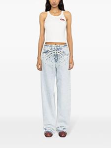 alessandrarich Alessandra Rich Jeans met wijde pijpen - Blauw