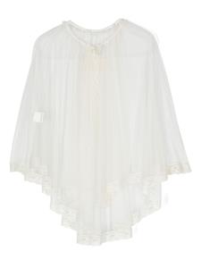 AMAYA Cape met afwerking van kant - Beige