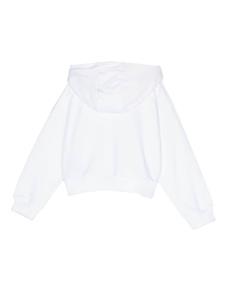 balmainkids Balmain Kids Hoodie met logoprint - Wit