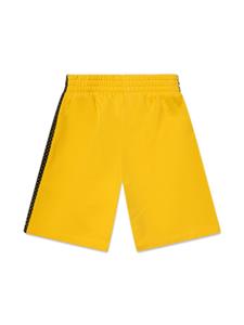 Off-White Kids Trainingsshorts met print - Geel