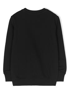 moschinokids Moschino Kids Sweater met tekst - Zwart