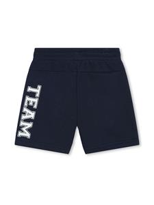 Karl Lagerfeld Kids Trainingsshorts met logoprint - Blauw