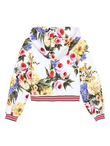 dolce&gabbanakids Dolce & Gabbana Kids Hoodie met print - Wit