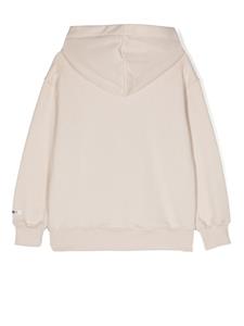 msgmkids MSGM Kids Hoodie met logoprint - Beige
