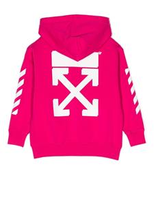 off-whitekids Off-White Kids Hoodie met rits - Roze