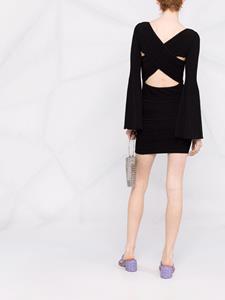 antoninovalenti Antonino Valenti Mini-jurk met gekruiste rug - Zwart