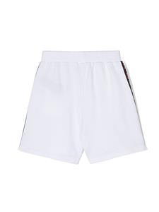 balmainkids Balmain Kids Katoenen shorts met logoprint - Wit