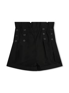 dknykids Dkny Kids High waist shorts verfraaid met ringlets - Zwart