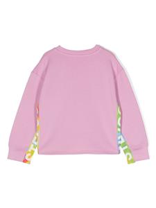 stellamccartneykids Stella McCartney Kids Katoenen sweater met logoprint - Roze