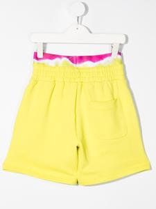 msgmkids MSGM Kids Shorts met logoprint - Geel
