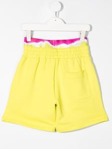 MSGM Kids Shorts met logoprint - Geel