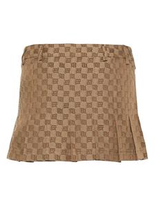 MISBHV Mini-rok met jacquard - Bruin