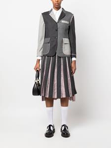 thombrowne Thom Browne Plooirok met RWB-print - Grijs