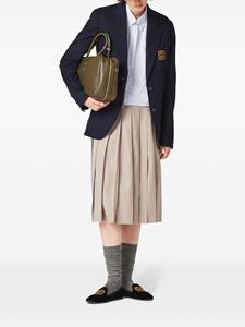 miumiu Miu Miu Wollen plooirok - Beige