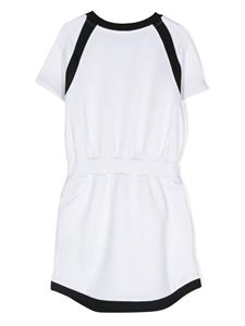 balmainkids Balmain Kids Jurk met logoprint - Wit