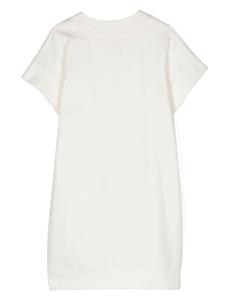 elisabettafranchilamiabambina Elisabetta Franchi La Mia Bambina Jersey jurk met logo-applicatie - Wit