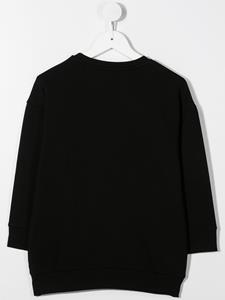 Moncler Enfant Sweaterjurk met geborduurd logo - Zwart