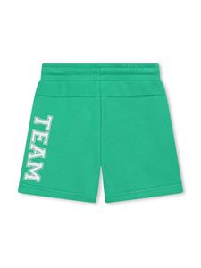 Karl Lagerfeld Kids Trainingsshorts met logoprint - Groen