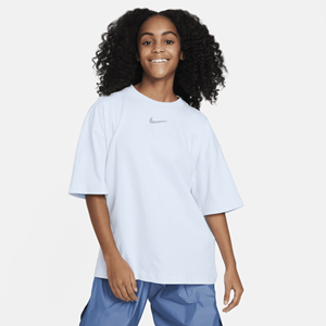 Nike Sportswear oversized T-shirt voor meisjes - Blauw