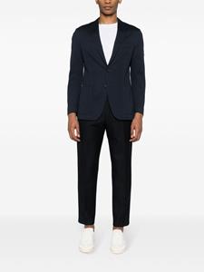 pttorino PT Torino Broek van scheerwol met toelopende pijpen - Blauw
