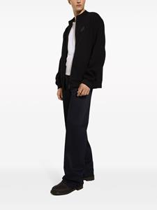 dolce&gabbana Dolce & Gabbana Sweater met logopatch en rits - Blauw